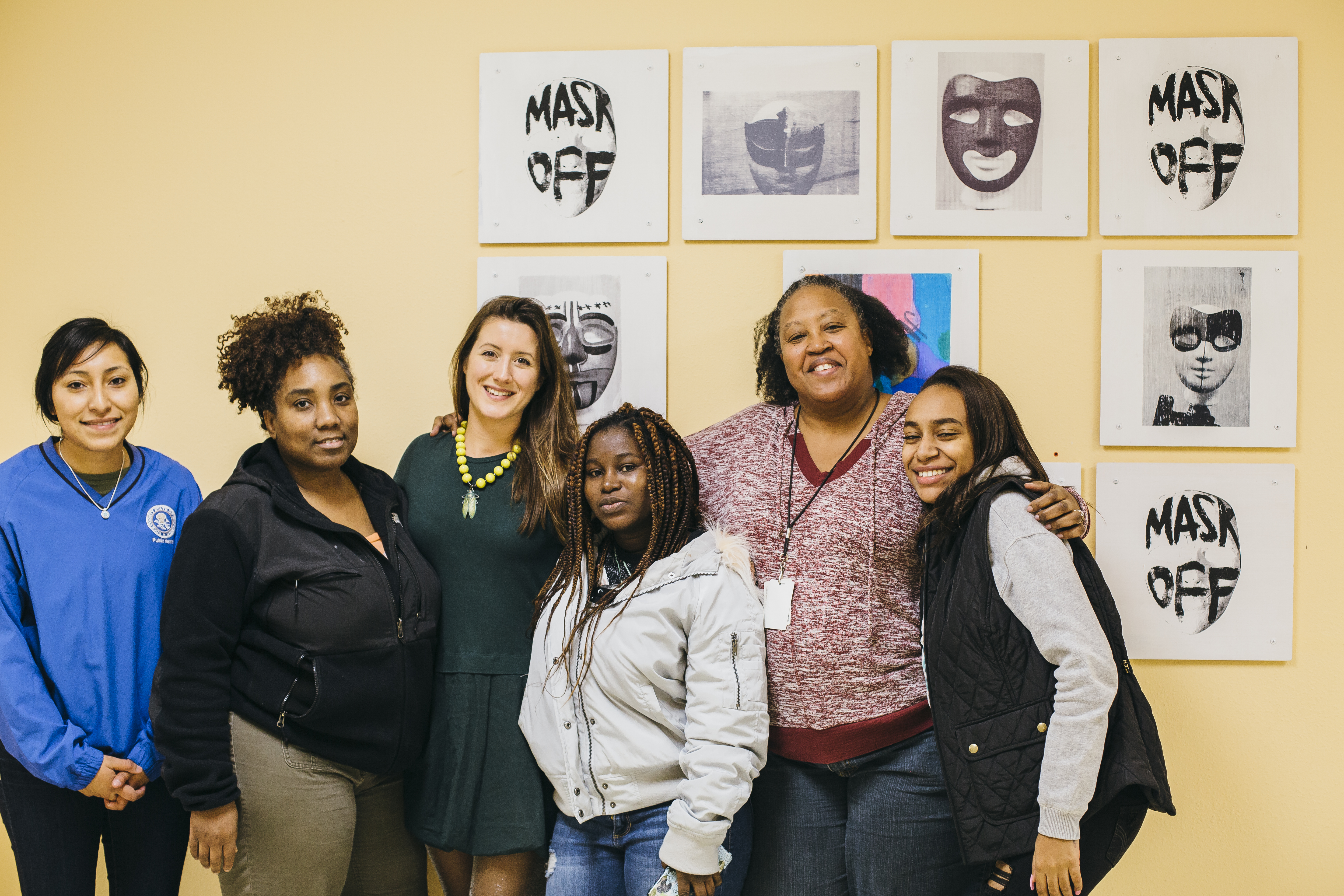 Madison Public Library Bubbler Making Justice Mask Off teen art exhibition