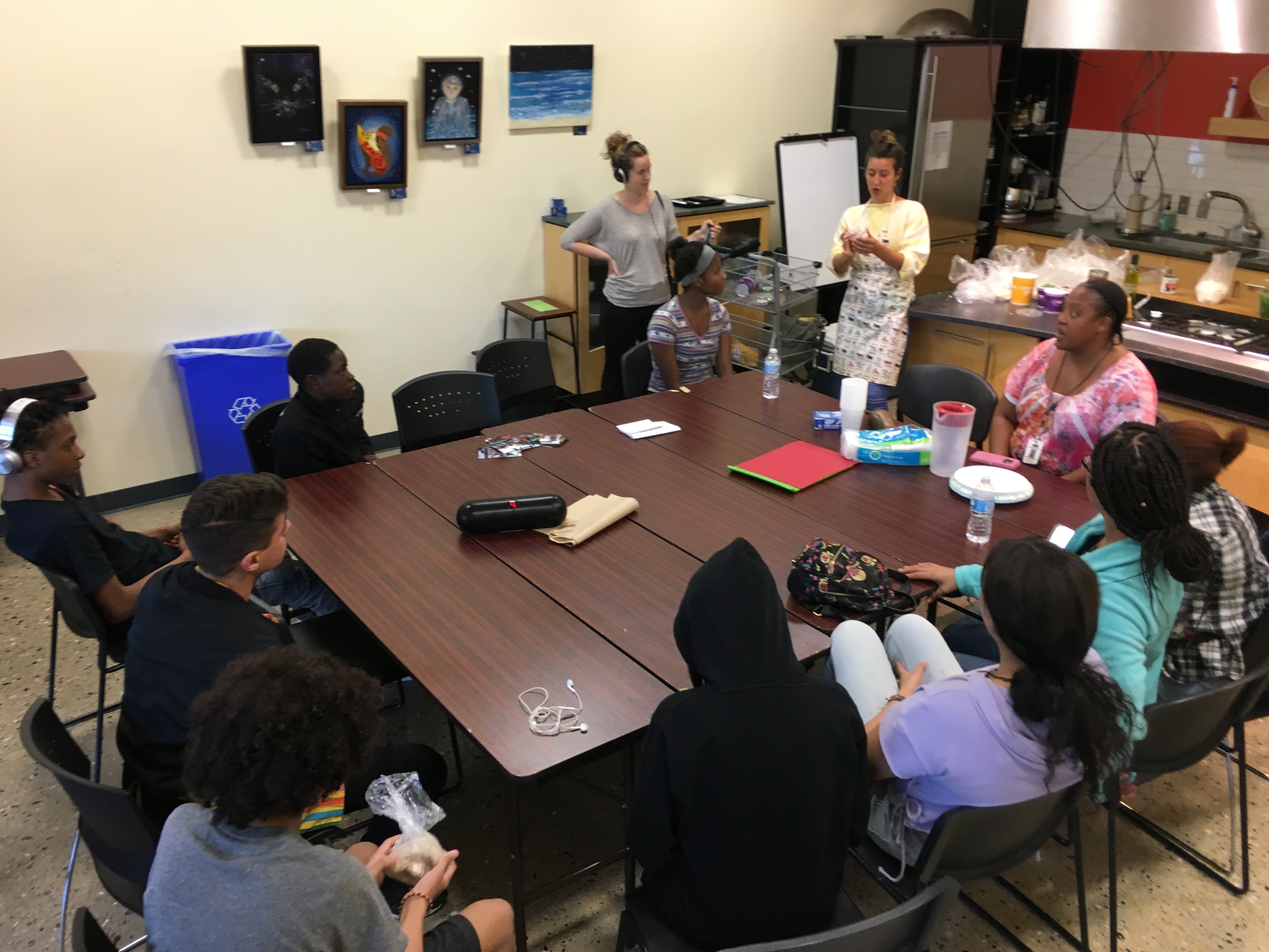 Madison Public Library Bubbler Making Justice Mask Off teen art exhibition