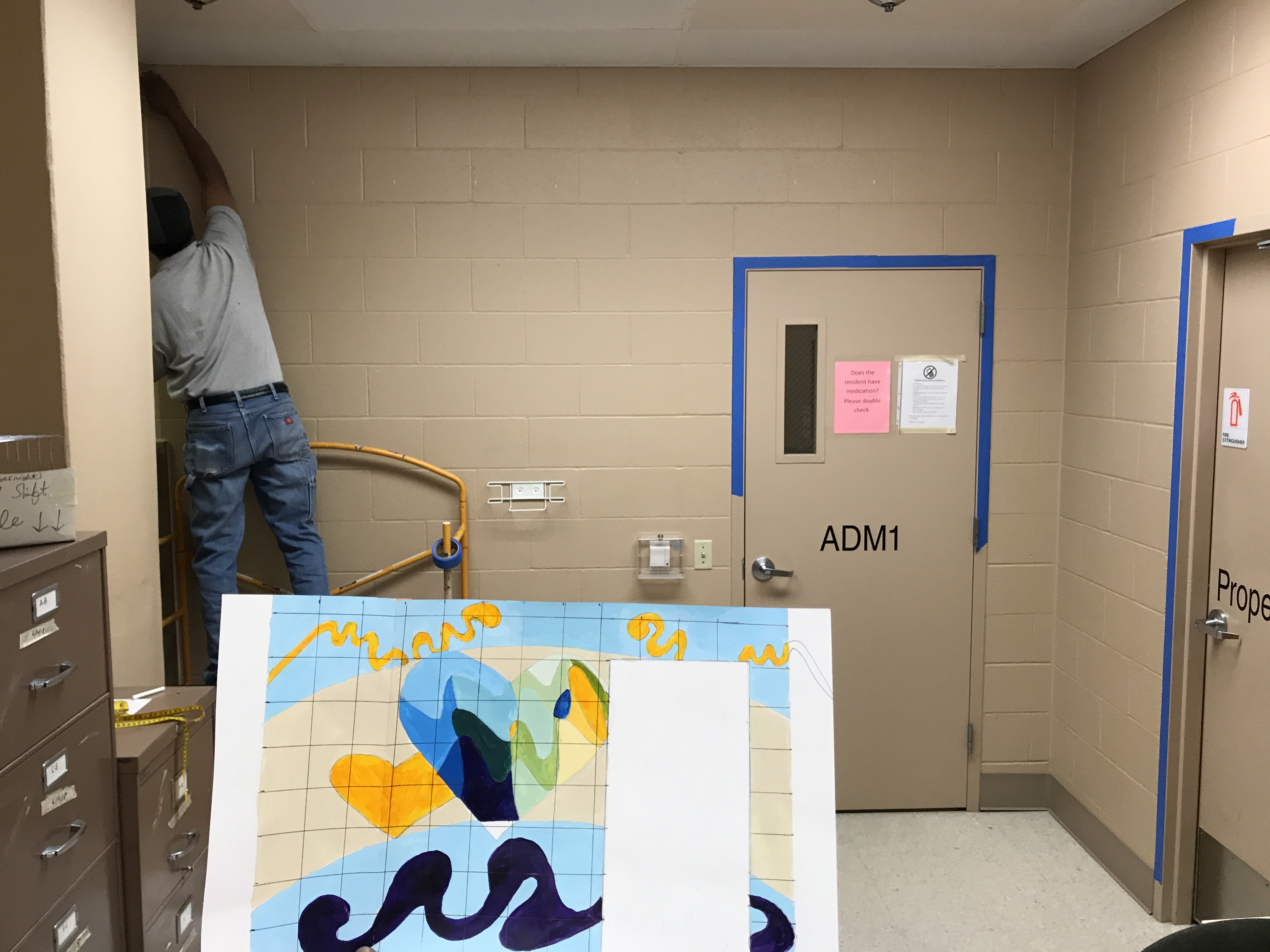 Jerry Butler mural in Dane County Juvenile Detention Center