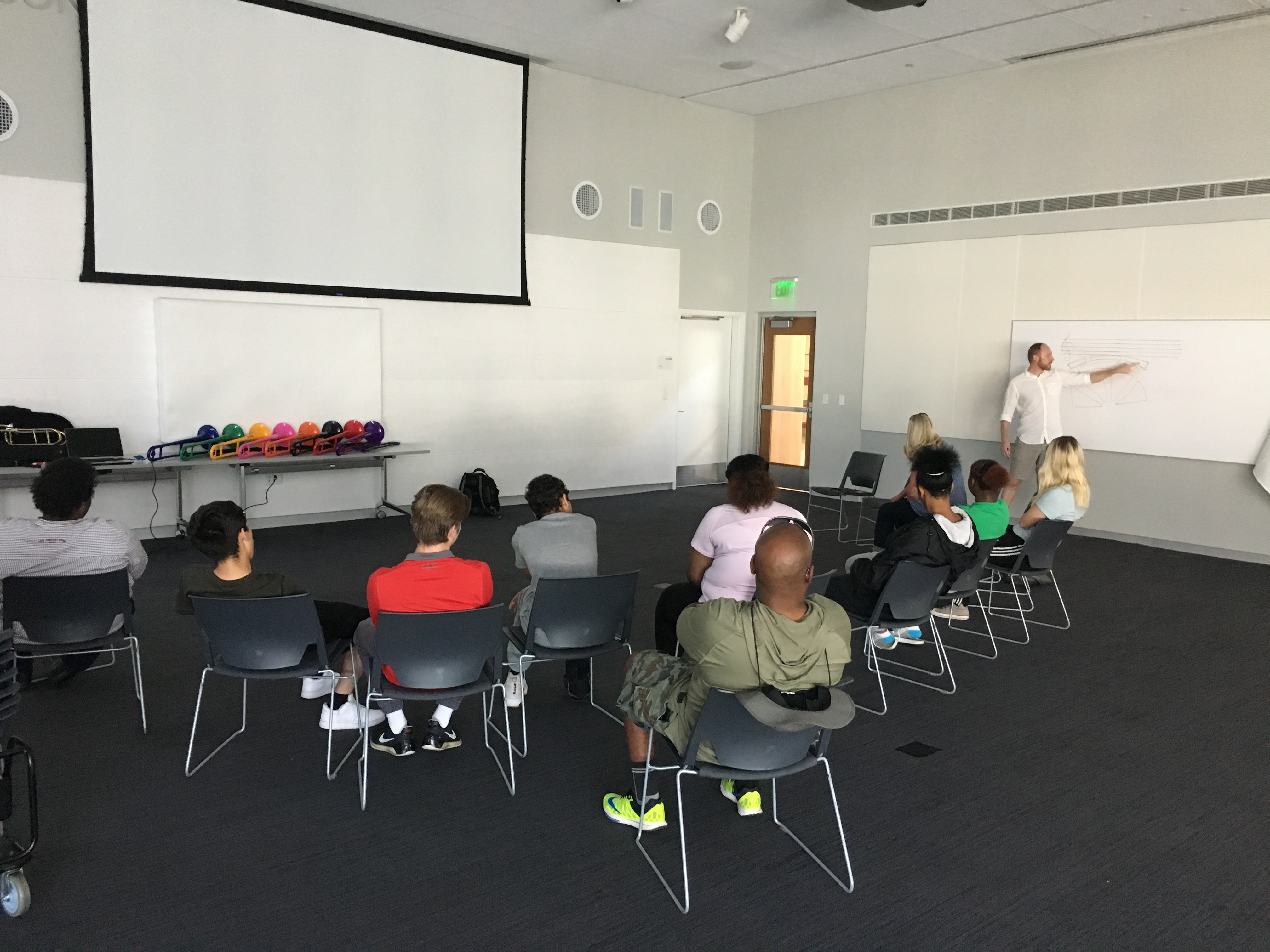 Bubbler Making Justice trombone workshop with Will Porter