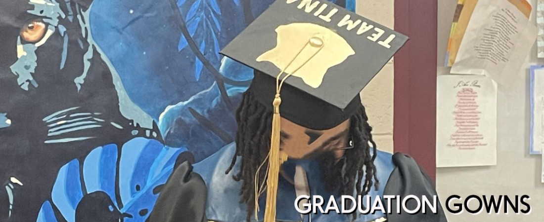 Graduation Gown sewing project at Dane County Jail in Madison, WI.