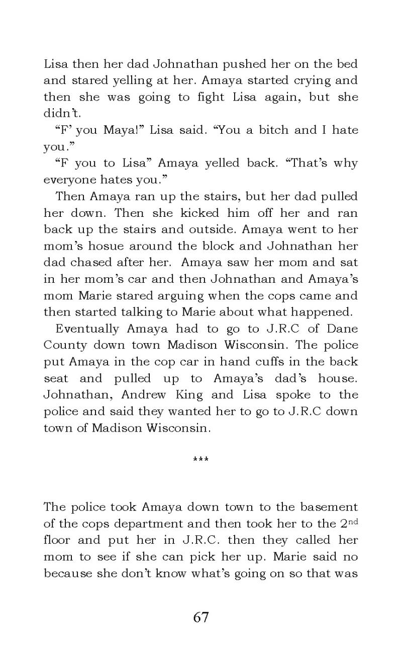 "The Story of Amaya Bleu" short story