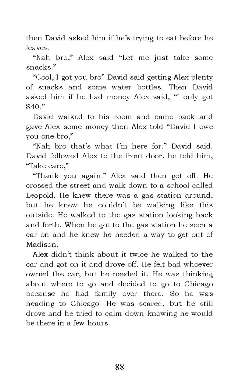 "Life of a 15 Year Old Fugitive" short story