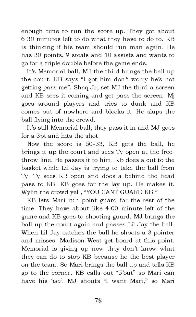 "Madison West vs Memorial" short story