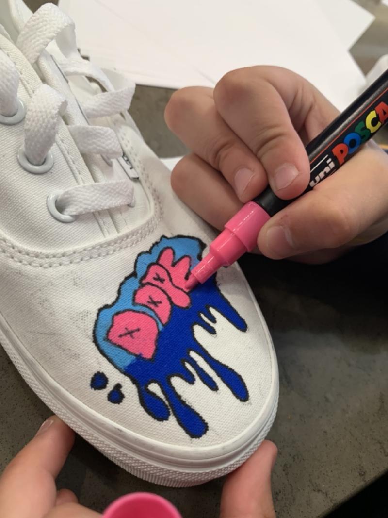 painted shoes