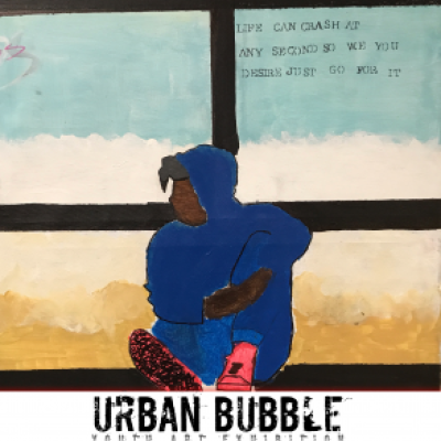 Madison Public Library's Bubbler Making Justice Fauhaus teen art exhibition URBAN BUBBLE